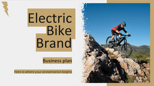 Plan d'affaires de la marque de vélos électriques