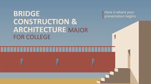 Kolej için Köprü İnşaatı ve Mimarlık Bölümü