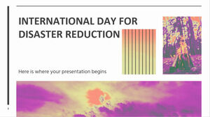 International Day for Disaster Reduction