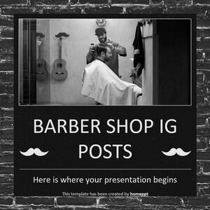 Postagens de IG de barbearia
