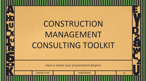 Набор инструментов для консультирования по управлению строительством