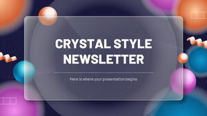 Newsletter in stile cristallo