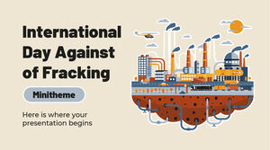 Fracking'e Karşı Uluslararası Gün Mini Teması