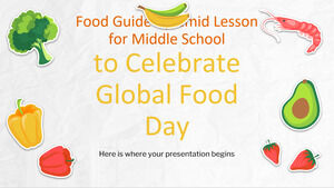 Ortaokul için Küresel Gıda Gününü Kutlamak İçin Yemek Rehberi Piramit Dersi
