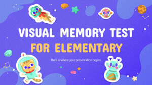 Test de mémoire visuelle pour le primaire