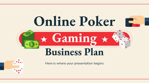 在线扑克游戏商业计划