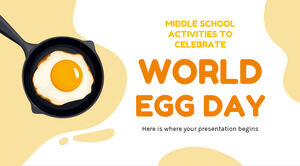 世界卵の日を祝う中学校の活動