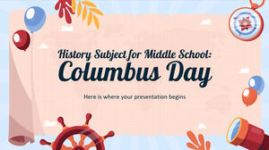 Sujet d'histoire pour le collège: Columbus Day