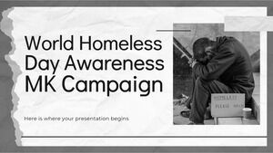 حملة MK للتوعية باليوم العالمي للمشردين