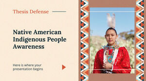Difesa della tesi sulla consapevolezza delle popolazioni indigene dei nativi americani
