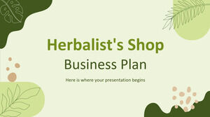 Plano de Negócios da Herbalist Shop