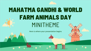 圣雄甘地和世界农场动物日迷你主题