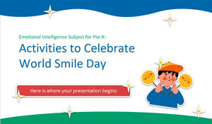 Sujet d'intelligence émotionnelle pour la maternelle : activités pour célébrer la Journée mondiale du sourire