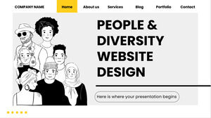 人と多様性のウェブサイトのデザイン