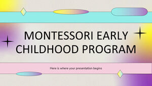 Programma Montessori per la prima infanzia