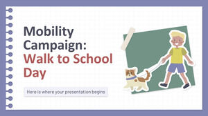 Campagne de mobilité : Marchez jusqu'à l'école