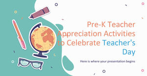 Pre-K Teacher Appreciation Activities to Celebrate Teacher's Day