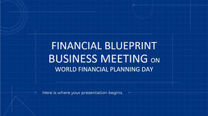 世界金融計画デーの財務青写真ビジネス会議