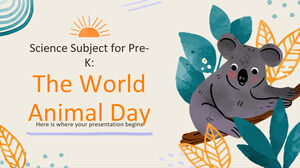 Sujet scientifique pour le pré-maternelle : la Journée mondiale des animaux