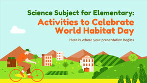 Materie scientifiche per la scuola elementare: attività per celebrare la Giornata mondiale dell'habitat