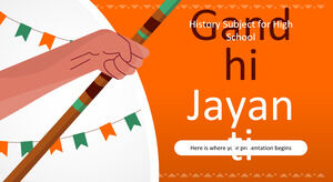 Sujet d'histoire pour le lycée : Gandhi Jayanti