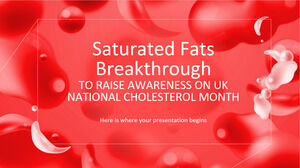 Przełom nasyconych kwasów tłuszczowych w celu podniesienia świadomości na temat Narodowego Miesiąca Cholesterolu w Wielkiej Brytanii