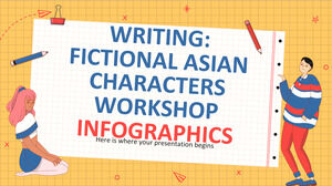 Pisanie infografiki warsztatów fikcyjnych postaci azjatyckich