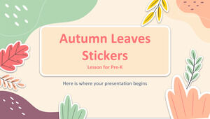 Autumn Leaves Stickers Lesson for Pre-K