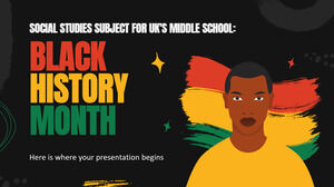 Sujet d'études sociales pour le collège du Royaume-Uni : le mois de l'histoire des Noirs