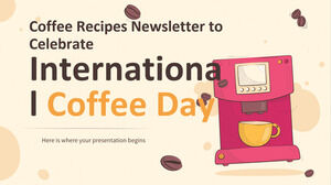 Biuletyn z przepisami na kawę z okazji Międzynarodowego Dnia Kawy
