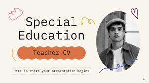 CV Enseignant en éducation spécialisée