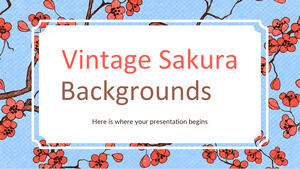 Vintage Sakura-Hintergründe