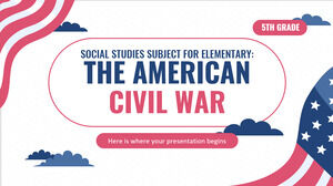 Studii sociale Subiect pentru elementar - clasa a V-a: Războiul civil american