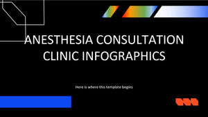 Infográficos de clínica de consulta de anestesia