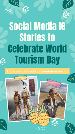 世界観光デーを祝うソーシャル メディア IG ストーリー