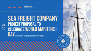 Proposition de projet d'entreprise de fret maritime pour célébrer la Journée mondiale de la mer