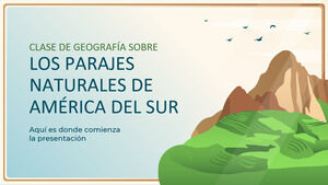 Monuments naturels en classe de géographie en Amérique du Sud