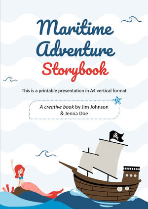 Livro de histórias de aventura marítima