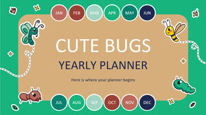 Cute Bugs Yearly Planner