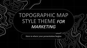 Tema stilului hărții topografice pentru marketing