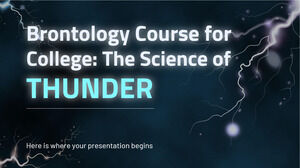 Kurs brontologii dla College: The Science of Thunder