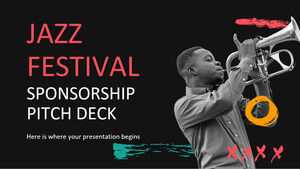 Pitch Deck Sponsoring Festiwalu Jazzowego