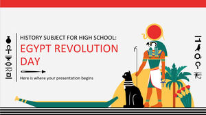 Materia de Historia para la Escuela Secundaria: Día de la Revolución de Egipto