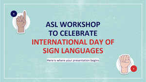 Atelier ASL pentru a sărbători Ziua Internațională a Limbilor semnelor