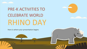 Activités pré-K pour célébrer la Journée mondiale des rhinocéros