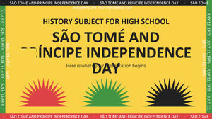 Matière d'histoire pour le lycée : fête de l'indépendance de Sao Tomé-et-Principe
