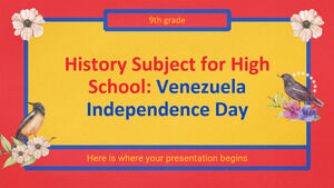 Matéria de História para o Ensino Médio: Dia da Independência da Venezuela