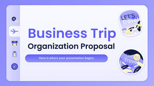 Vorschlag für die Organisation einer Geschäftsreise