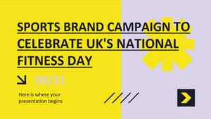 Campagne de marque de sport pour célébrer la Journée nationale du fitness au Royaume-Uni