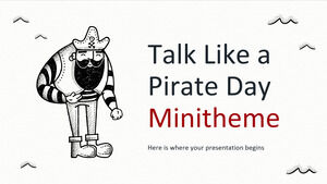 Sprechen Sie wie ein Piraten-Tag-Minithema